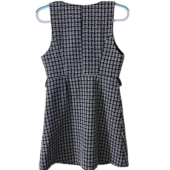 Allegra K Pinafore Mini Jumper School Girl Plaid Double Breast Y2K Preppy Small - Picture 3 of 16